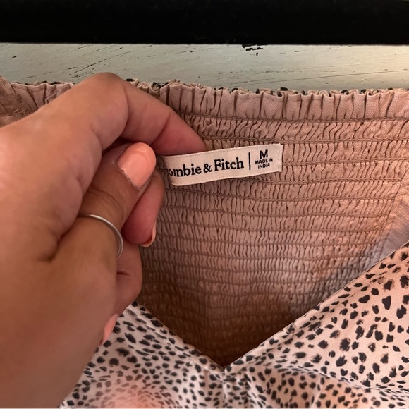 Abercrombie & Fitch Animal Print Mini Dress Dress, size medium. - Picture 2 of 4